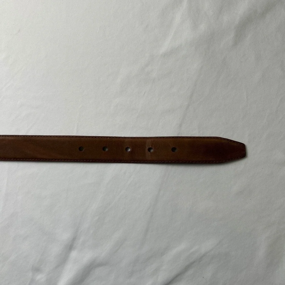 Osmun's Mens Nubuck Leather Belt Brown 36